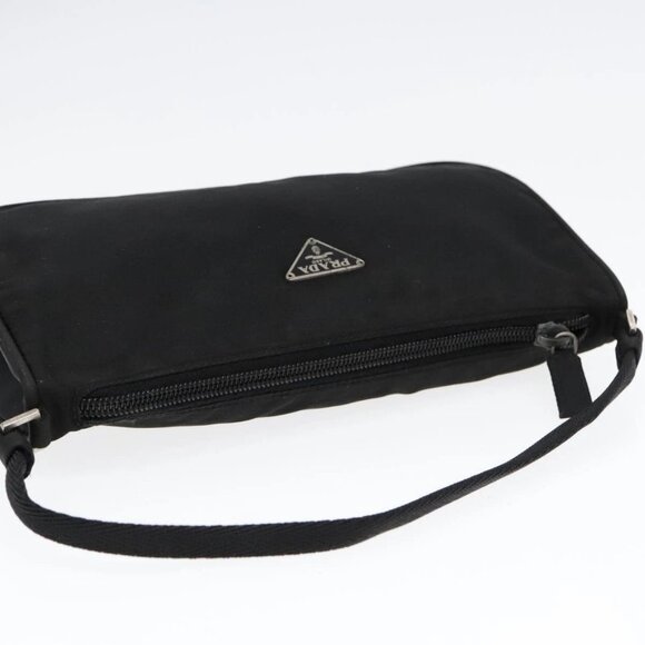 PRADA Accessory Pouch Nylon Black Silver Auth - Picture 8 of 16